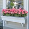 2-Pack Artificial Pink Geranium Silk Flowers – Faux Geranium Bushes for Outdoor & Indoor Decor, Garden, Patio, Vase, Table Centerpieces, Grave & Cemetery Arrangements